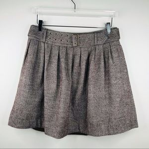 Madewell Buckley Tailors Herringbone Wool Skirt